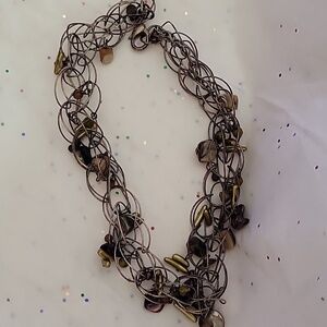 Chicos Y2k abalone tattoo necklace